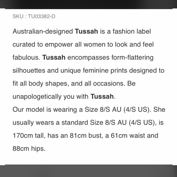 TUSSAH Brianca Mini Dress ‘Pink Roses’ AU 18 $50 💖 - Picture 5 of 15